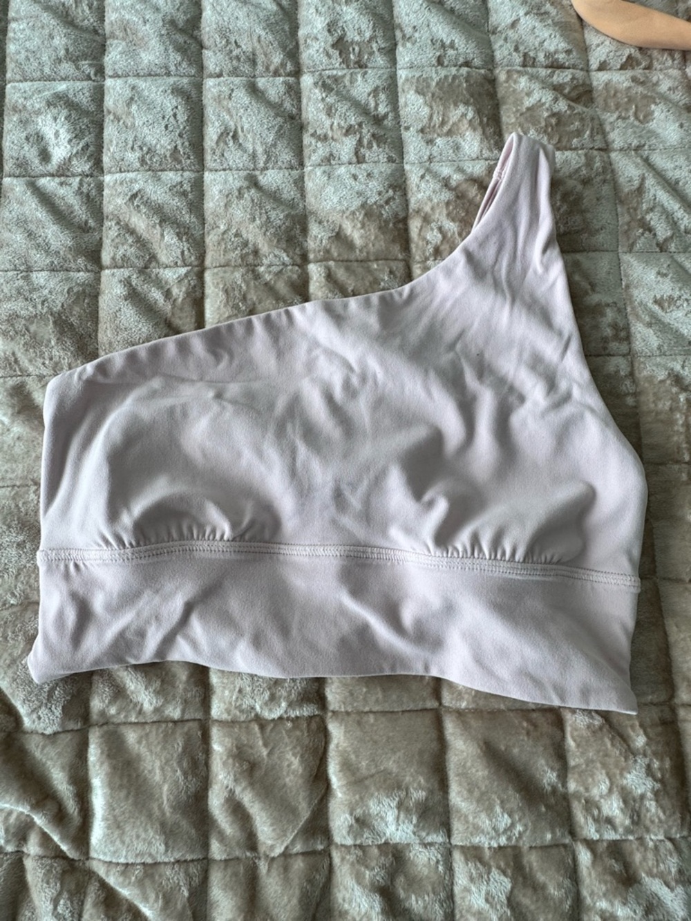 lululemon athletica One-Shoulder Light Pink Sports Bra